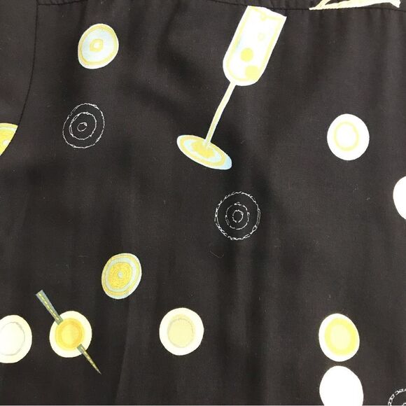 Weekend ClothesLine short sleeve martini olive print button down shirt size L - Picture 3 of 8